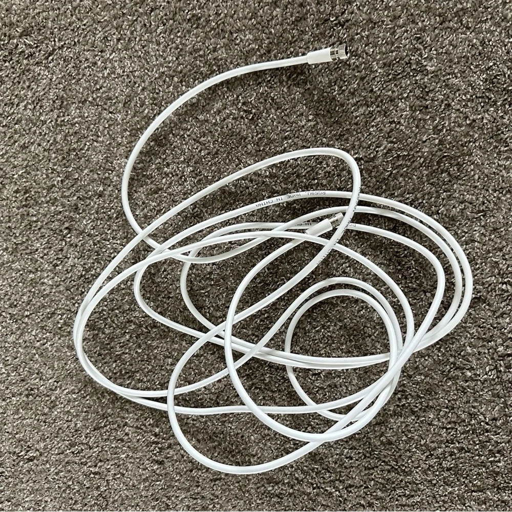 White long coax Cable